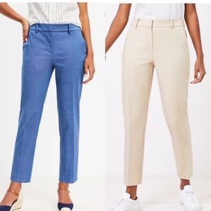 Lot of 2 LOFT Perfect Straight Curvy Pants